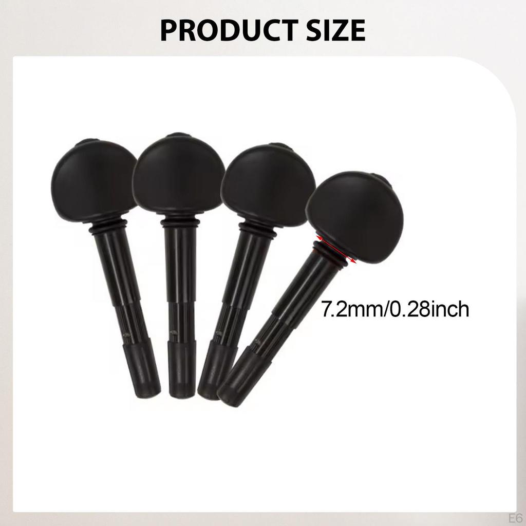 4 Pieces Mechanical Violin Fiddle Tuning Peg Set String Adjuster Musical Instrument Accessories