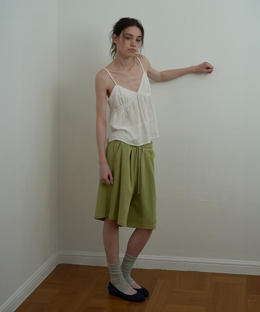 WITHOUT SUMMER Cozy Sweat Shorts_Olive