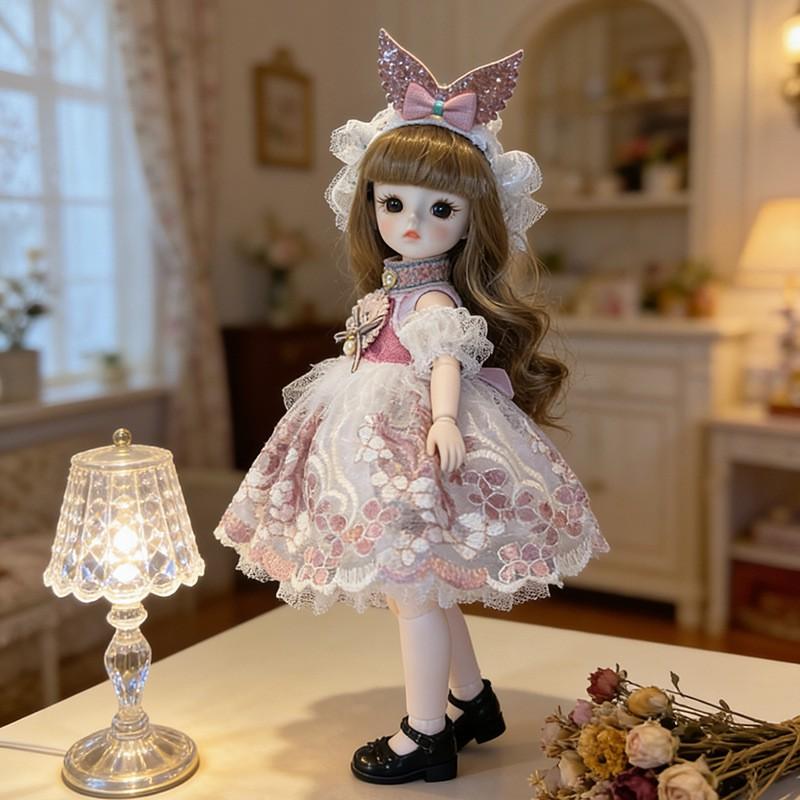 Набор одежды для кук Лолита 30 см 6-точечные куклы BJD Только одежда Не плюшевая игрушка Для девочек Возраст 4-6 лет