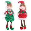 Ornaments Boys and Girl Hanging Leg Plush Doll Stuffed Doll Elf Toy Dolls Christmas Decoration
