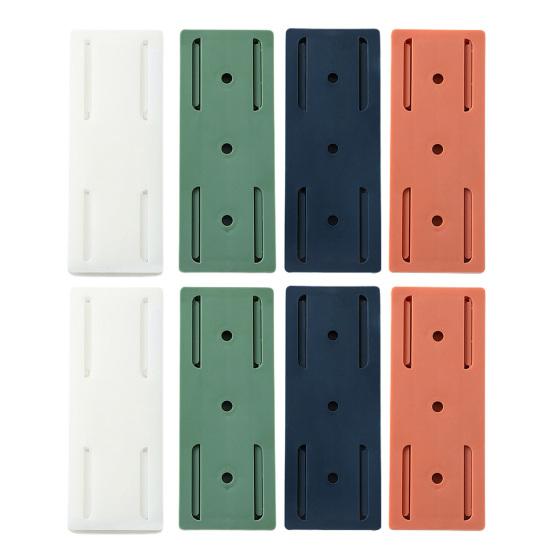2/8Pcs Wall Mount Power Strip Holder Easy To Install Adhesive Punch-Free Socket