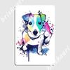 Jack Russell Terrier Dog Art Metal Plaque Poster Living Room Personalized Plaques Club Tin Sign Posters