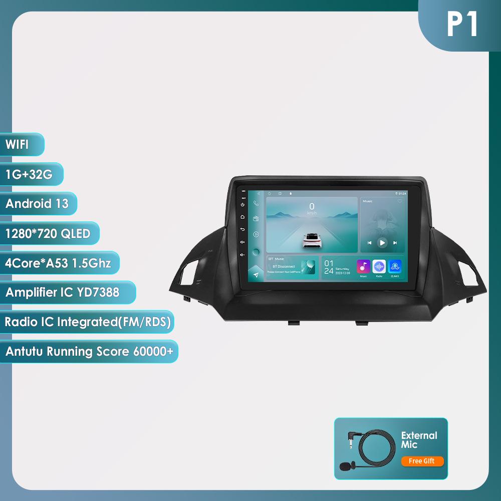 9-дюймовый Android экран GPS-навигации для Ford Kuga 2013-2017 годов выпуска, центральная консоль