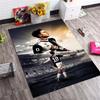 Juventus Ronaldo Celebrating Portrait Area Rug, Non Slip Floor Mat, Football Fan Carpet for Living Room Bedroom