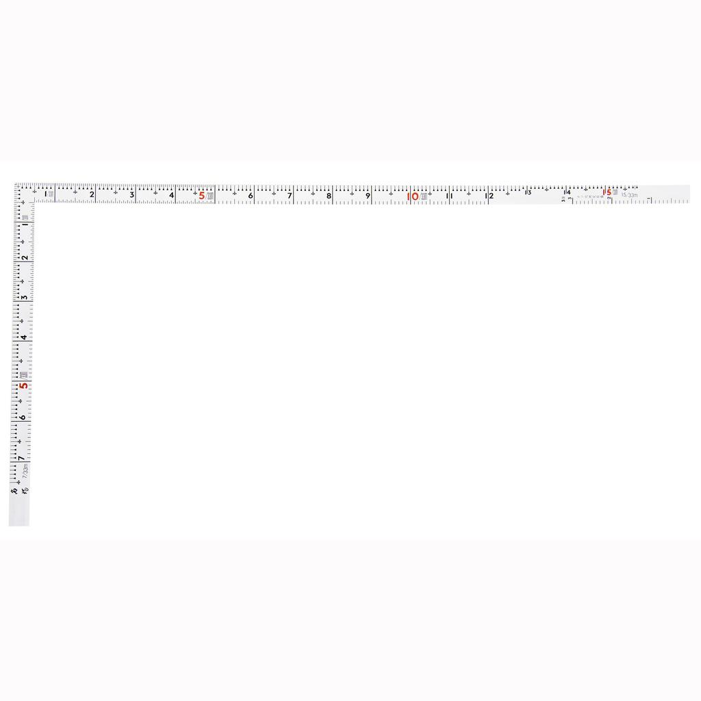 Shinwa Sokutei Curved Ruler Same Thickness White shaku 5 sun Combined Scale Masterpiece 11109 50cm/1