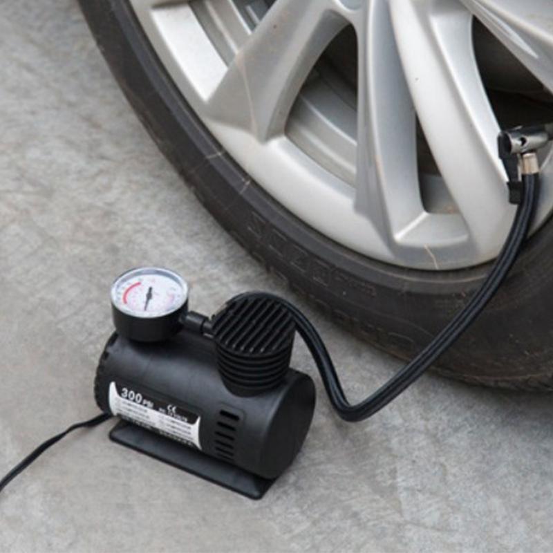 Portable Car Air Compressor 300 Psi 12v Air Pump Auto Mini Air Compressor Tire Inflator With Tire Pressure Test For Car Bike