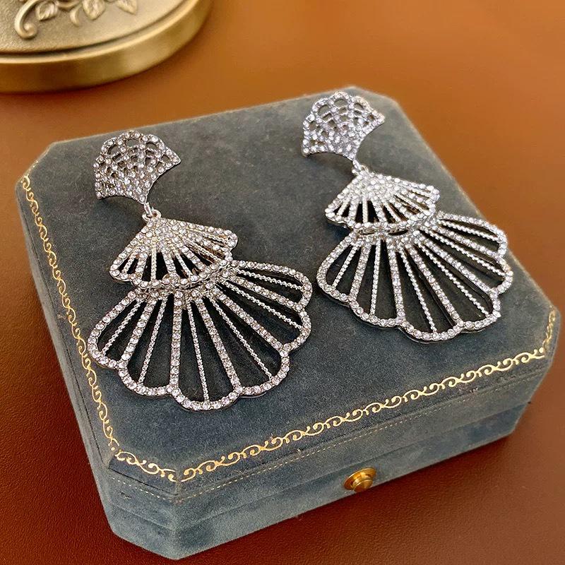 Элегантные европейские и американские серьги с кисточками из стразов – Длинный, атмосферный дизайн для модных женщин