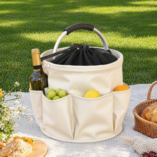 Large Capacity with Handle Drawstring Storage Item Oxford Cloth 28 Cm 1 Pc