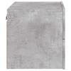 Wall Mounted Nightstands with LED Lights 2 pcs Concrete Grey