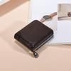Black Men's Business Wallets Solid Color Short Billfold Purse Fashion Men's Fold Wallets  Gift