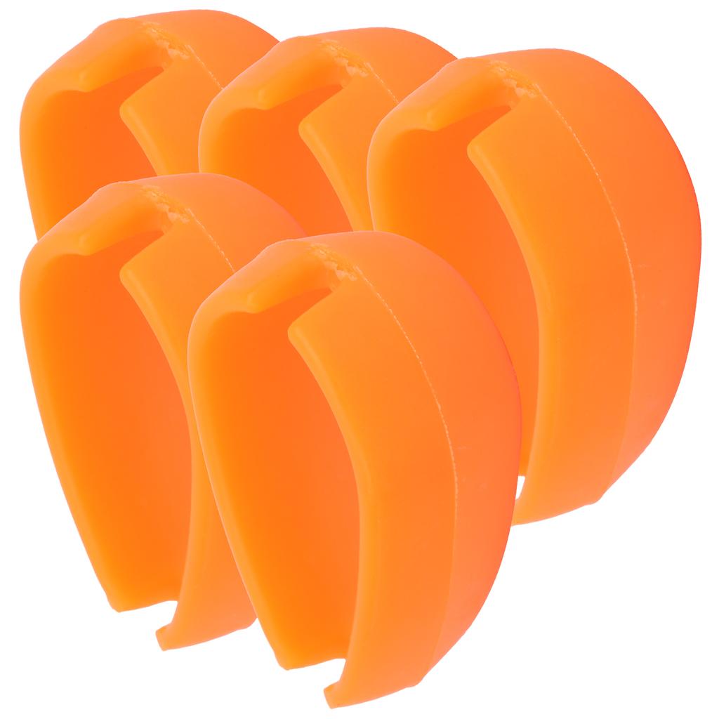 5 шт. Рыбалка Инлайн Метод Кормушка Форма для Приманки Силикон Хорошая Эластичность Нетоксичное Рыболовное Снаряжение(оранжевый )