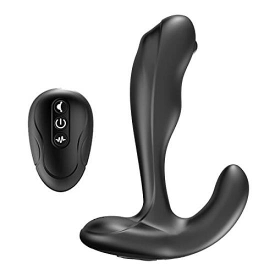 Электрическая клизма анальный вибратор с 3 функциями вибратор простаты анальная пробка (Вибрация, Лизание, Гибкий)