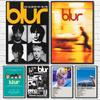 B-Blur Band Rock Roll Band Retro Poster Sticky Wall Art Printing Waterproof Home Living Bed Room Bar Aesthetic Decor