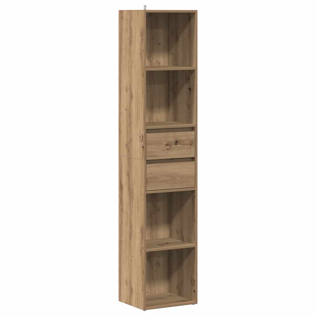 Artisan Oak Bookshelf 36 x 30 x 171 cm Engineered Wood