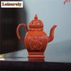 260 мл Аутентичные Исинские Чайники из Фиолетовой Глины Ручной Работы Квадратный Чайник Дворец Фонарей Сырая Руда Чжу Ни Чайник Китайский Чайный Набор Цзыша Ча