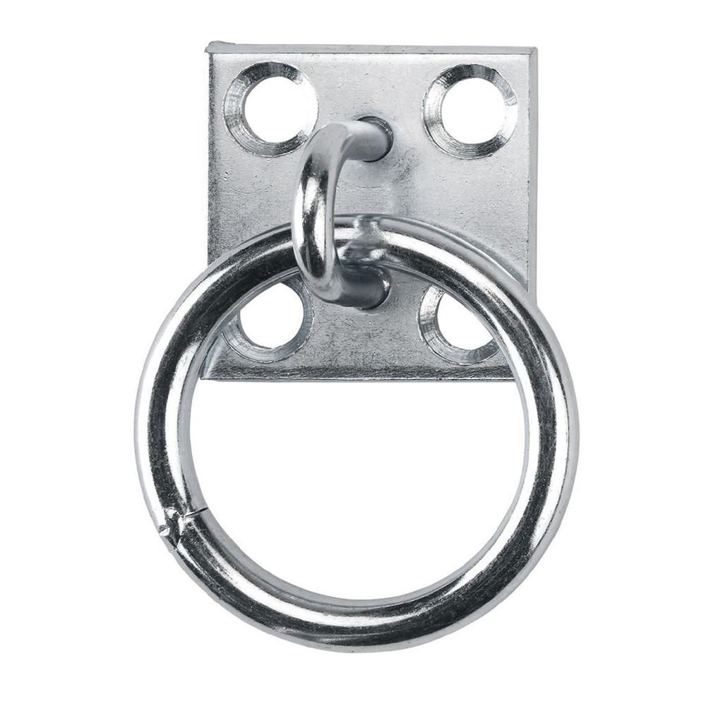 1 set Durable Horse Tie Ring Zinc Plated Horse Hitching Plate Reliable Tie Ring Plate Brushing