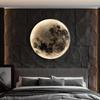 Moon Wall Light 3D Mural Earth Wall Light Hallway Gallery Mural Art Background Decoration Kid Bedroom Bedside Led Light