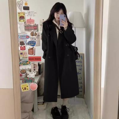 Куртка для женщин и невысоких мужчин, новое осенне-зимнее высококачественное зимнее шерстяное пальто в корейском стиле Хепберн