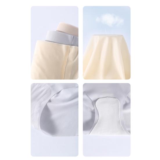 Ice Silk Seamless Underwear for Women Ultra Thin High Waist Panties Soft Breathable Briefs Quick-drying Underpants