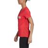 adidas Дизайн 2 Move Logo Графический Модный Простой Круглый вырез Короткий рукав Футболка Женские Футболки Флуоресцентно-Красный FL9224