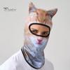 Летняя велосипедная защита для лица, шейный платок, ветрозащитный, защита от ультрафиолета, дышащий, мужской и женский уличный 3D-шлем с изображением животных, полностью покрывающий шею шарф с капюшоном