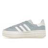 Adidas Женские кроссовки Gazelle Bold Clear Sky Синие облака-белые золотисто-металлические ID6991
