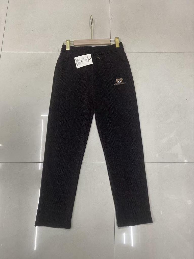 Высококачественные брюки гаремы из норкового велюра цвета осеннего золота для женщин - Удобные, стройнящие, с высокой посадкой для мам среднего и пожилого возраста