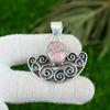 Mothers day Sale Sterling Silver Oval Rhodonite Stone New Bezel Pendant Jewelry