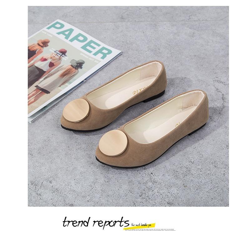 Женские однотонные удобные повседневные туфли без шнуровки большого размера на плоской мелкой подошве для девочек