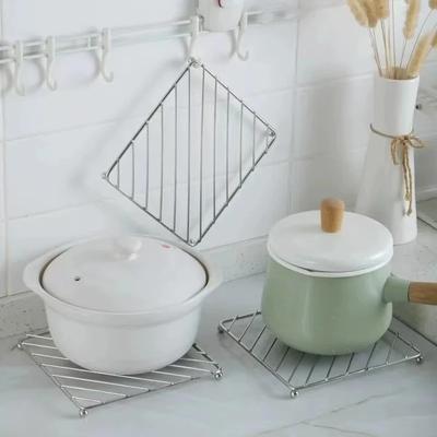 Креативная квадратная подставка под тарелку из железа, держатель для сковороды, кастрюли, подставки под горячее, подставки под горячее, подставки под напитки, кухонные принадлежности, подставка под тарелку 2024NEW