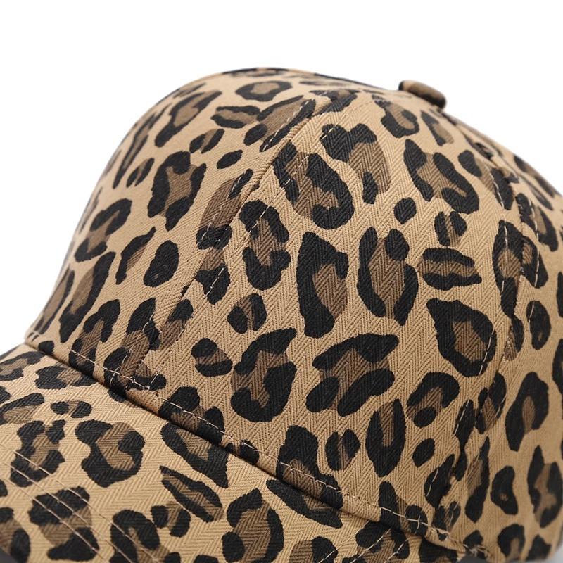 Новая бейсболка с логотипом для женщин и леопарда из хлопка в стиле хип-хоп, регулируемая мужская кепка с козырьком, для занятий спортом на открытом воздухе, для танцев и вечеринок, для папы