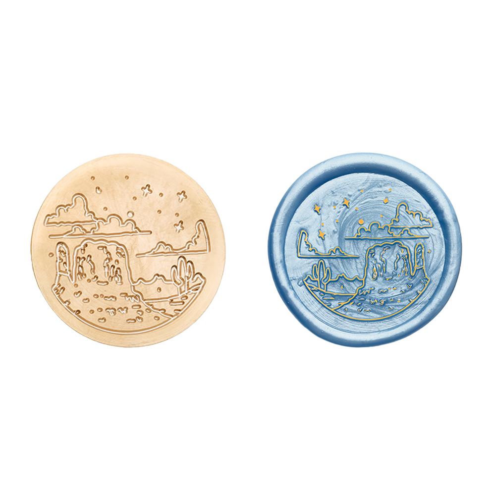 Медная головка круглой формы, 3D рельефная восковая запечатывающая медная головка для скрапбукинга подарков