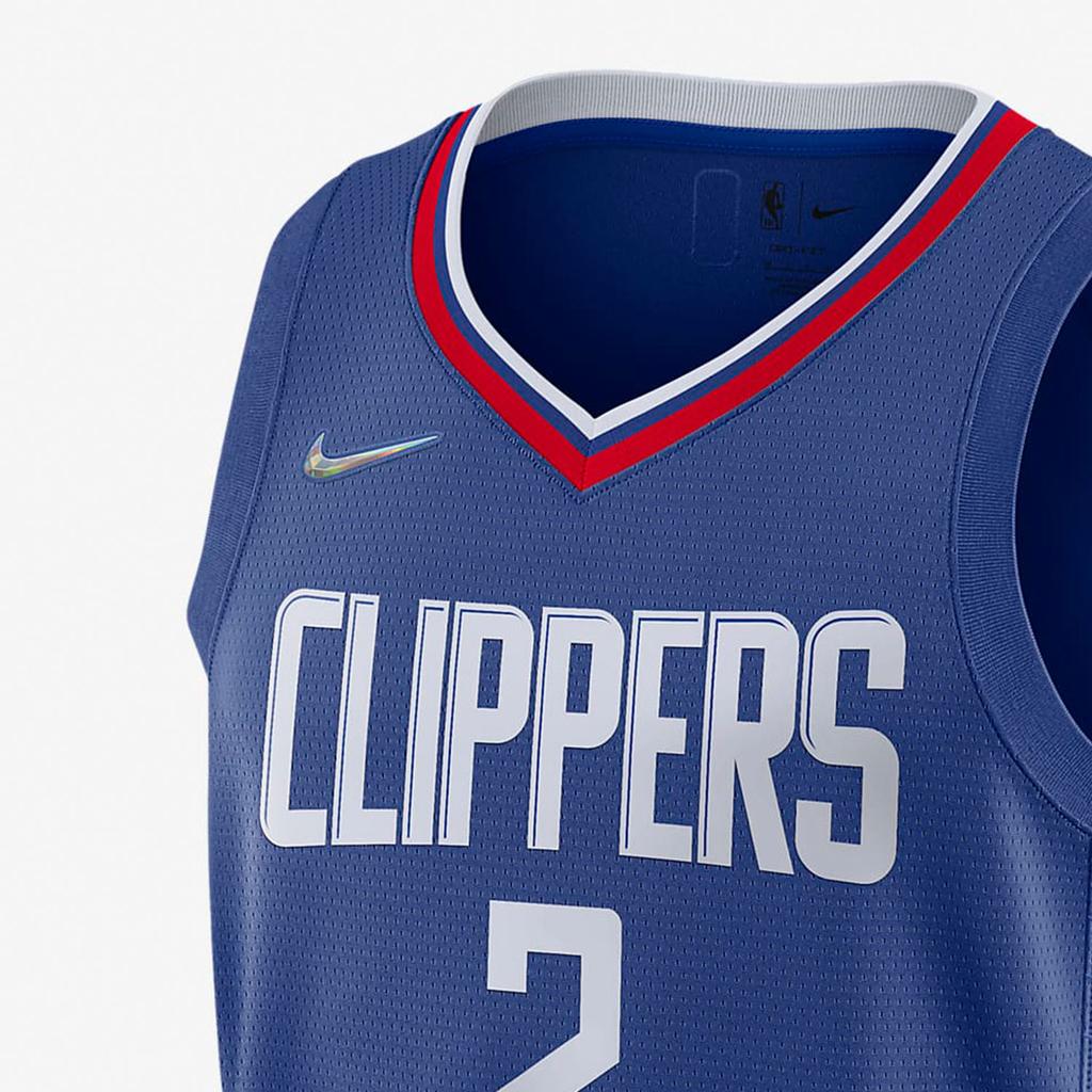 Nike Ретро быстросохнущая баскетбольная майка NBA SW Fan Edition Los Angeles Clippers Leonard 2 мужская майка синяя DB3575-400