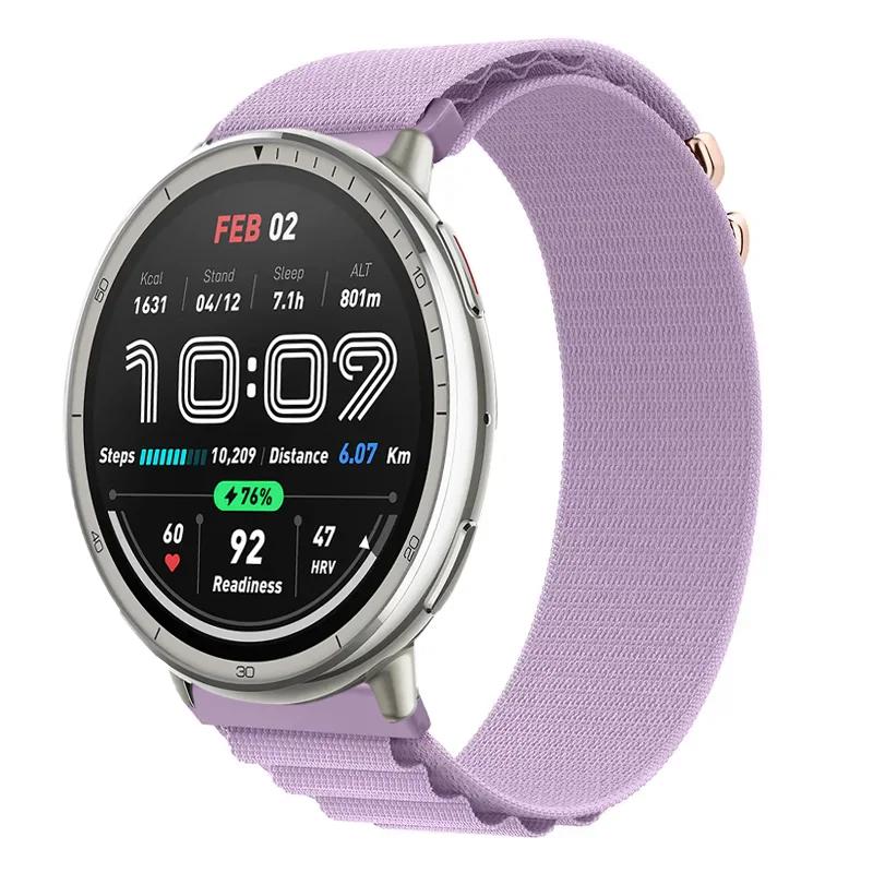 20 мм 22 мм Альпийский нейлоновый ремешок-петля для Amazfit Active 2 GTS 4 Min Спортивный браслет Ремешок для Amazfit Bip 6 5 GTR 4 3 Балансирующий браслет