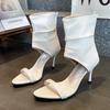 Fashion High Heels Women Sandals Ankle Open Toe Fashion Shoes Designer Summer Woman Cool Boots 2025 Dress New Luxury Pumps Femme Shoes