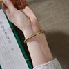 Натуральный браслет из семян пассифлоры и зеленого сандала, деревянный, культурный и игровой, этнический стиль, женский, браслет из бусин Будды, сандаловый.