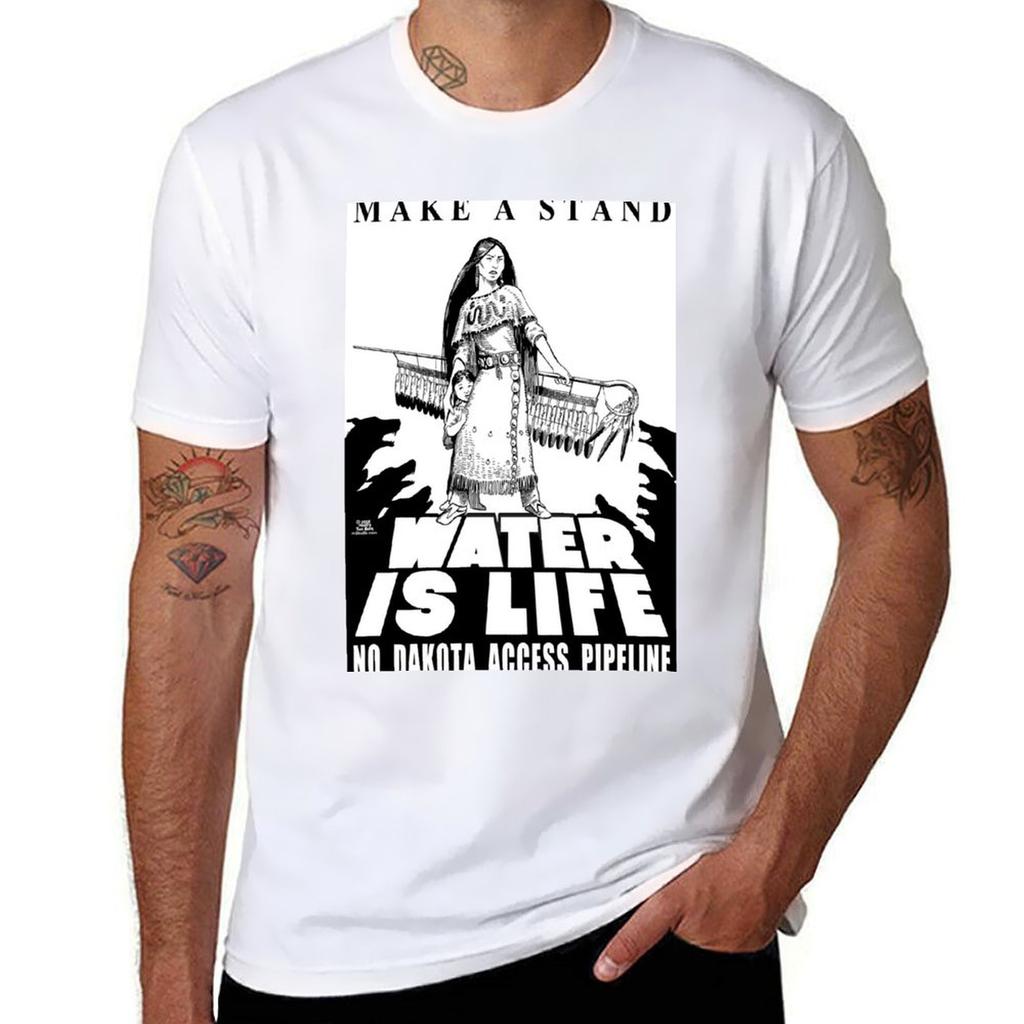 Make A Stand Water Is Life Tshirt Work Wear Simple Tee Shirt