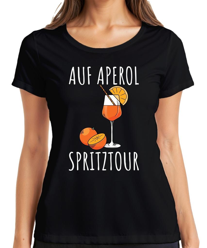 Aperol Spritz Splash Summer Party Cocktail Fans Funny Saying Ladies T-Shirt