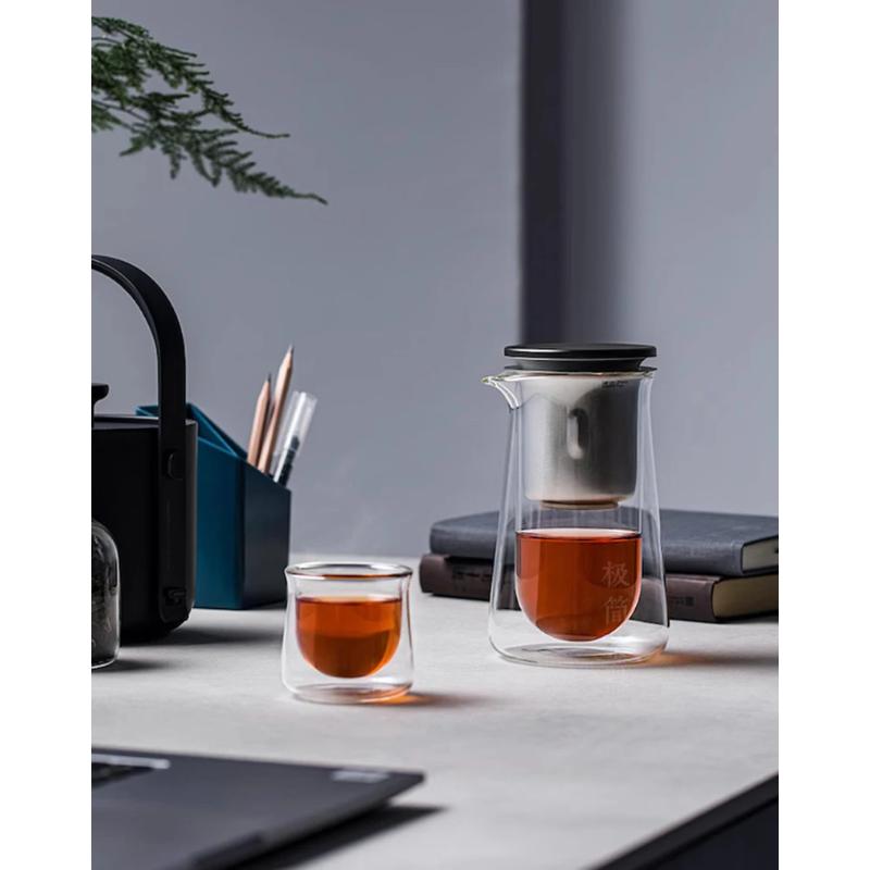 Teapot Magnetic One-Touch Tea And Water Separation Press-type Teapot Lazy Tea Maker Household Teapot