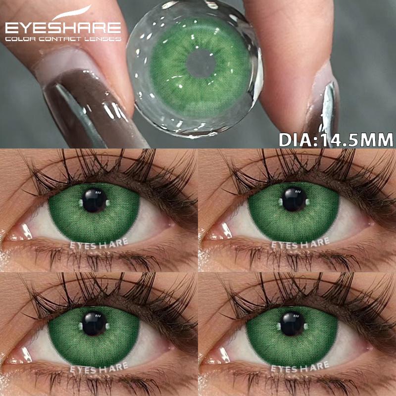 1 Pair Natural Color Contact Lenses Color Contact Lenses for Eyes Gray Eye Contacts Blue Eye Lens Fashion Green Lenses