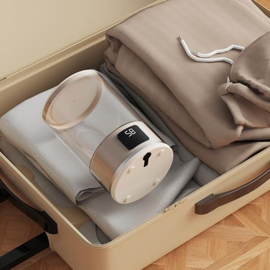 Стиральная машина для нижнего белья Портативная Перезаряжаемая Беспроводная Мини-стиральная машина Большой вместимости Цифровой дисплей Беспроводная стиральная машина