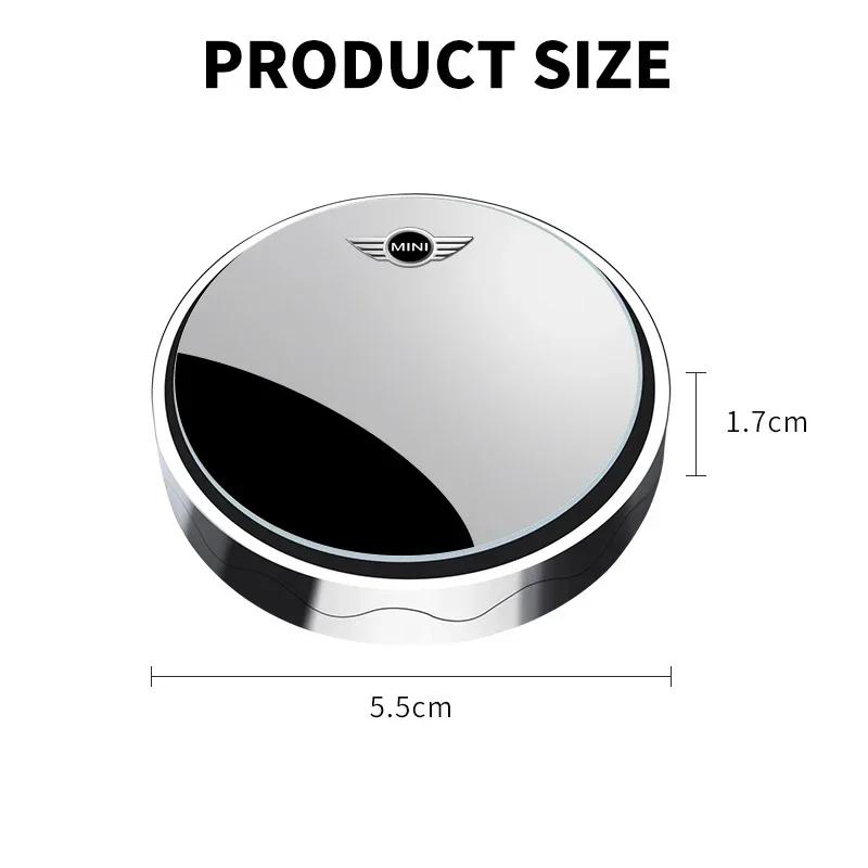 2pc Car Round Frame Blind Spot Mirrors For Mini Cooper JCW Works R56 R50 F54 F55 F56 F57 F60 R52 R53 R55 R57 R58 R59 Accessories
