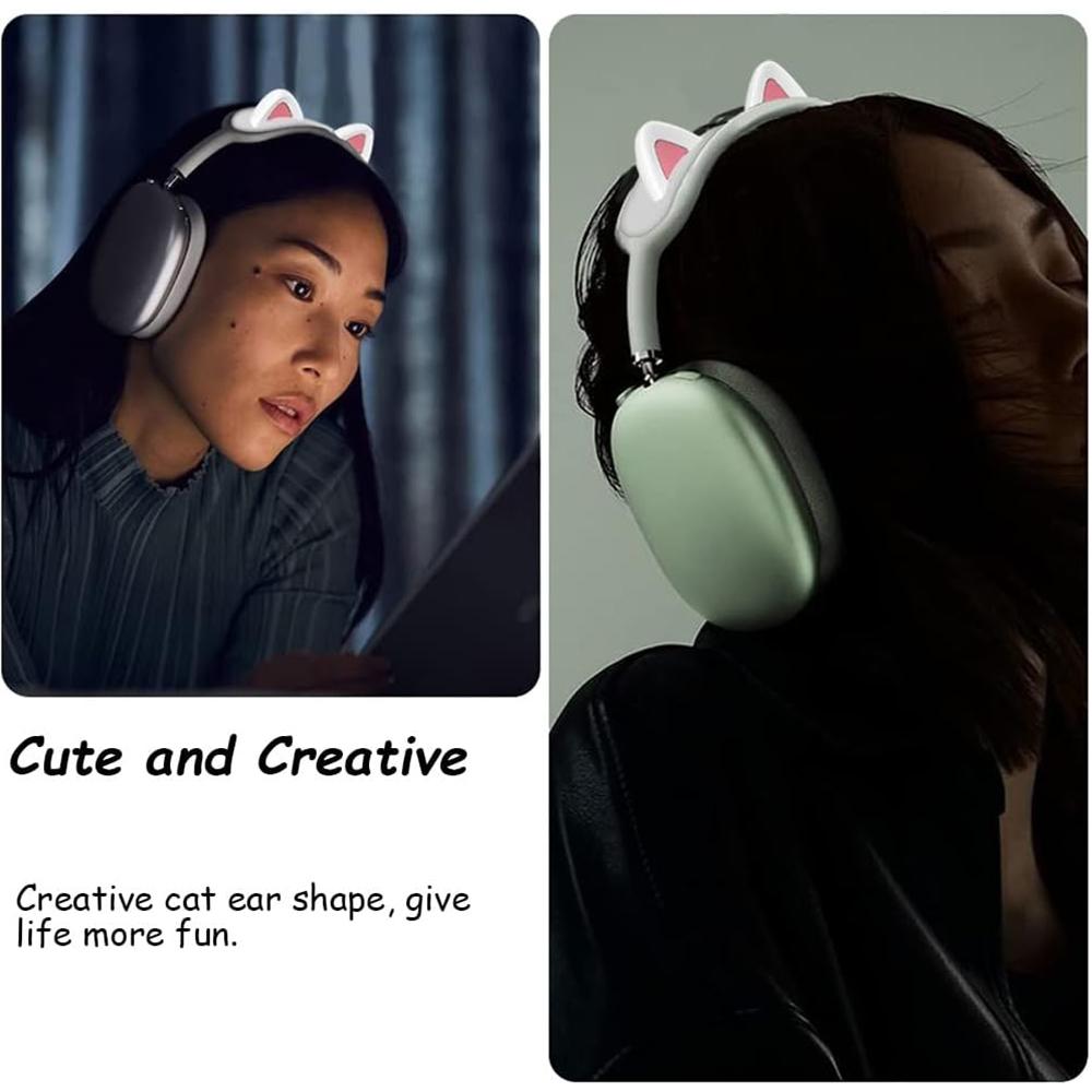 1× Защитный чехол в форме кошачьих ушек для Apple AirPods Max