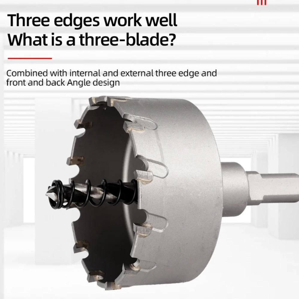 1 шт. 50-80 мм TCT твердосплавная фреза для металла толстых листов и алюминиевого сплава - Сверхпрочная корончатая пила