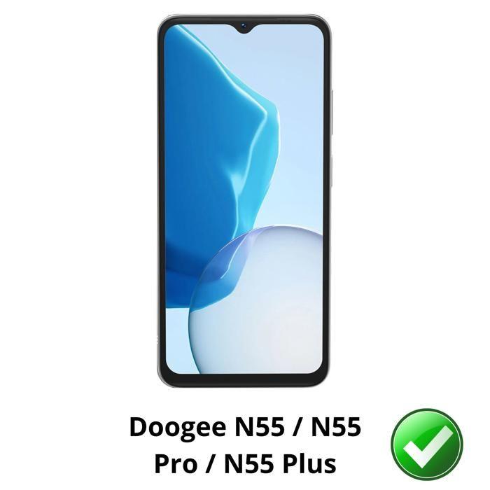 Защитная пленка для Doogee N55/N55 Pro/N55 Plus [Упаковка 2 шт.] Защитная пленка из пластика, устойчивая, ультратонкая, Phonillico®