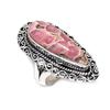 Родохрозит Драгоценный Камень Ювелирное Изделие из Серебра 925 пробы Кольцо Размер 8