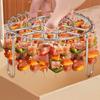 Stainless Steel Air Fryer Rack Vertical Rotisserie Skewer Stand Universal Air Fryer Grill Insert Air Fryer Accessories