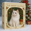 Cat Advent Calendar 24 Days Christmas Countdown Calendar Cute Acrylic Kitten Ornaments Holiday Decor for Cat Lovers
