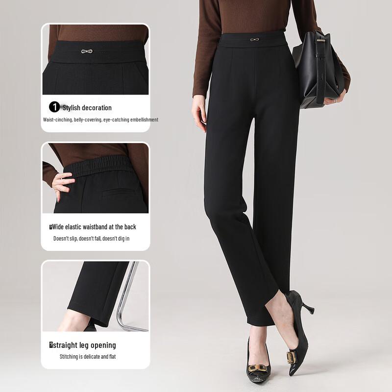 Flowing Time Women's Elegant Cropped Casual Pants