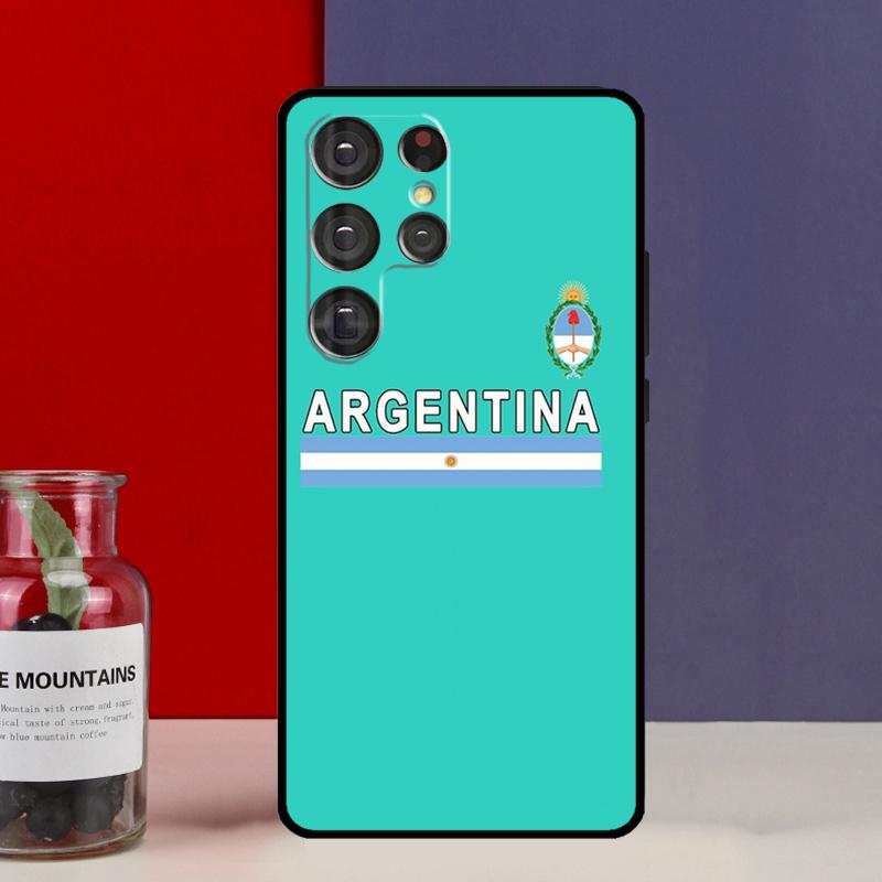 Чехол-футляр с флагом Аргентины для Samsung Galaxy S25 Ultra S9 S10 S20 S21 S22 Plus S23 FE S24 Ultra